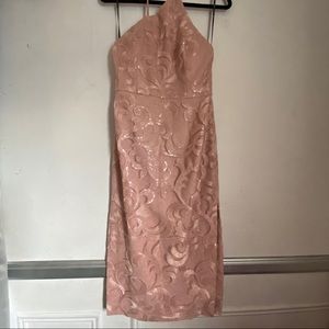 NWT Vera Wang blush dress